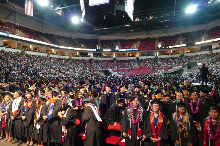 108th Commencement in the Save Mart Center.