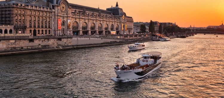 The Musée d'Orsay at sunset. By Joe deSousa.